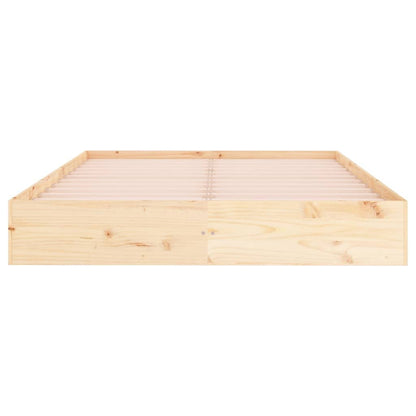 Giroletto senza Materasso in Legno Massello 200x200 cm - homemem39