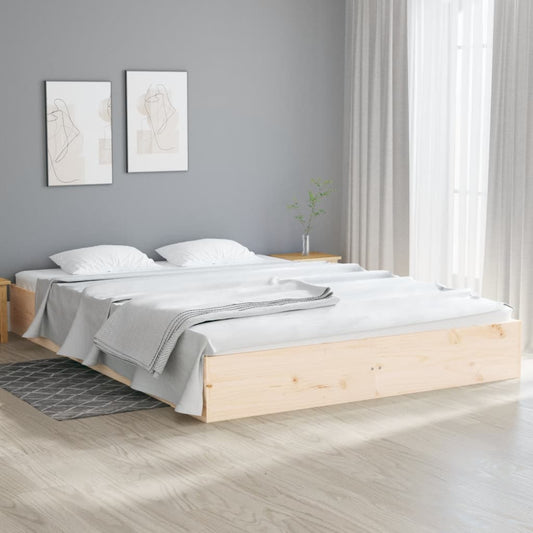 Giroletto senza Materasso in Legno Massello 200x200 cm - homemem39