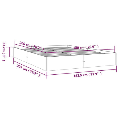 Giroletto in Legno Massello 180x200 cm Super King - homemem39