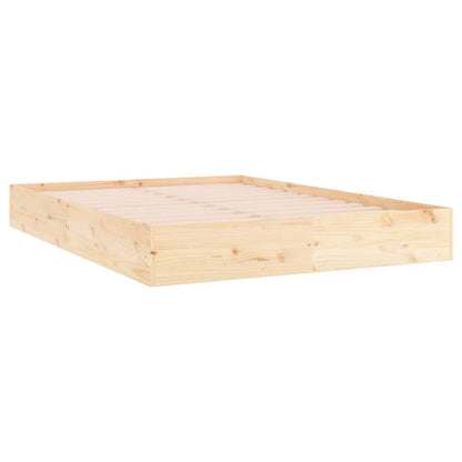 Giroletto senza Materasso Ambrato in Legno Massello 140x200 cm | homemem39