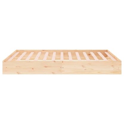 Giroletto senza Materasso Ambrato in Legno Massello 140x200 cm | homemem39