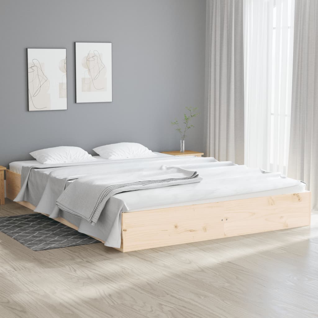 Giroletto senza Materasso Ambrato in Legno Massello 140x200 cm | homemem39