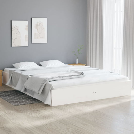 Giroletto Bianco in Legno Massello 140x200 cm | homemem39
