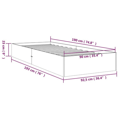 Giroletto in Legno Massello 90x190 cm Single - homemem39