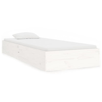 Giroletto Bianco in Legno Massello 90x190 cm Single - homemem39