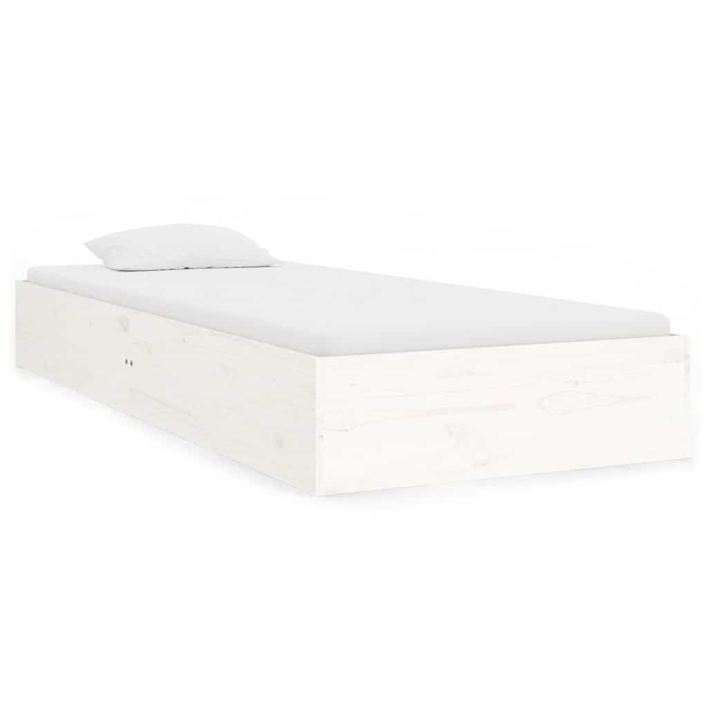 Giroletto Bianco in Legno Massello 90x190 cm Single