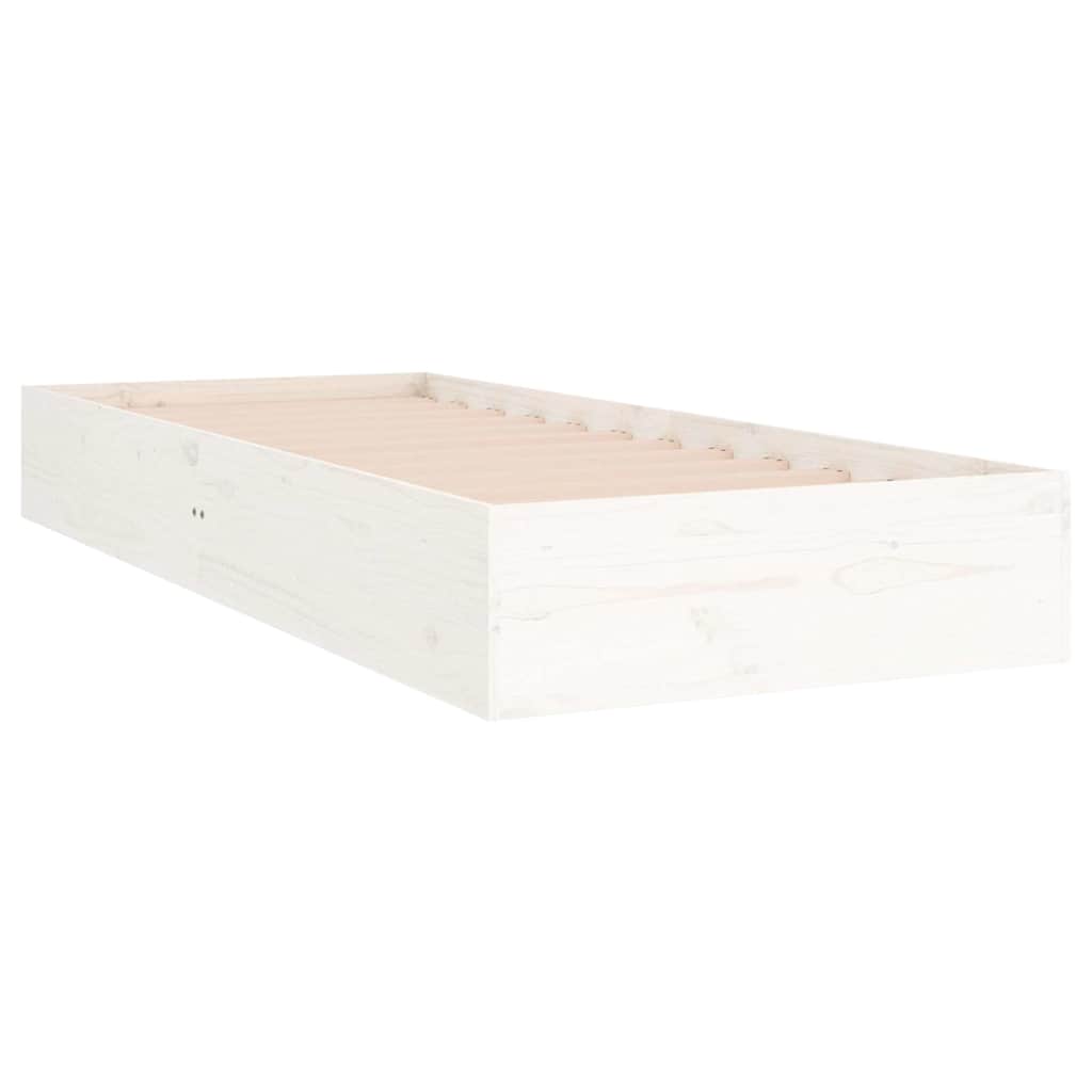 Giroletto Bianco in Legno Massello 90x190 cm Single