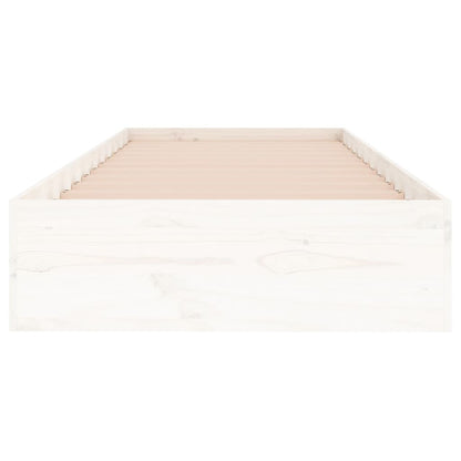 Giroletto Bianco in Legno Massello 90x190 cm Single - homemem39