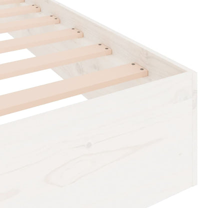 Giroletto Bianco in Legno Massello 90x190 cm Single - homemem39