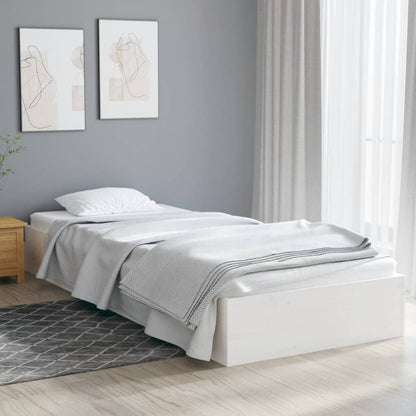 Giroletto Bianco in Legno Massello 90x190 cm Single - homemem39