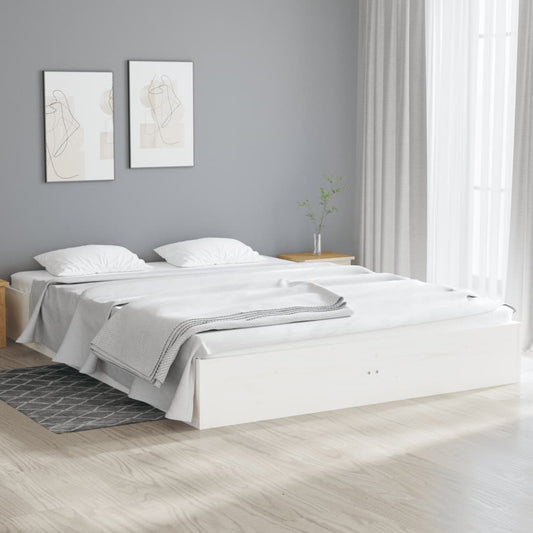 Giroletto Bianco in Legno Massello 120x190 cm Small Double - homemem39
