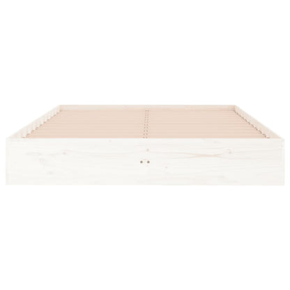 Giroletto Bianco in Legno Massello 135x190 cm Double - homemem39