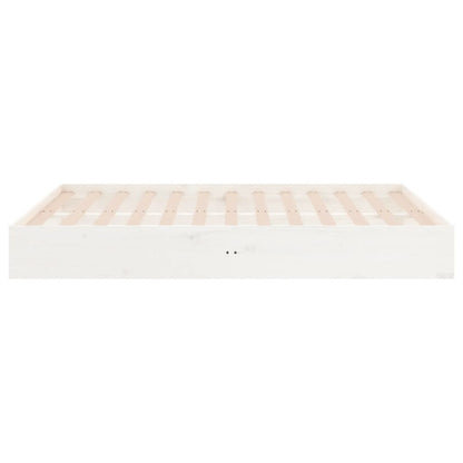 Giroletto Bianco in Legno Massello 135x190 cm Double - homemem39
