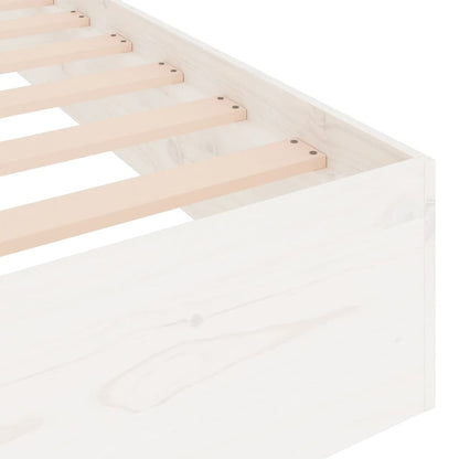Giroletto Bianco in Legno Massello 135x190 cm Double - homemem39