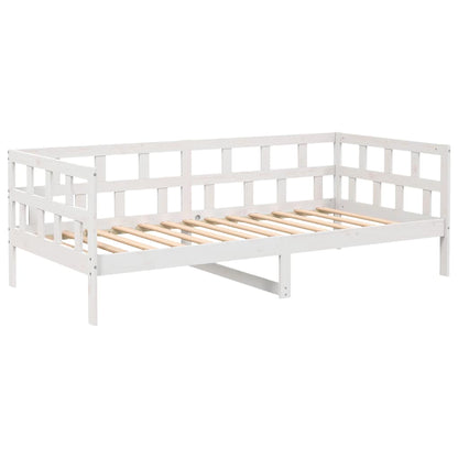 Dormeuse Bianca in Legno Massello di Pino 90x200 cm | homemem39