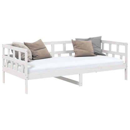 Dormeuse Bianca in Legno Massello di Pino 90x200 cm | homemem39