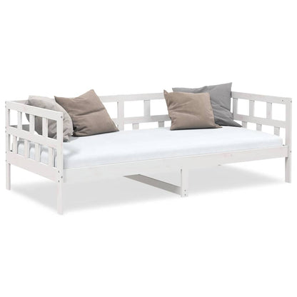 Dormeuse Bianca in Legno Massello di Pino 90x200 cm