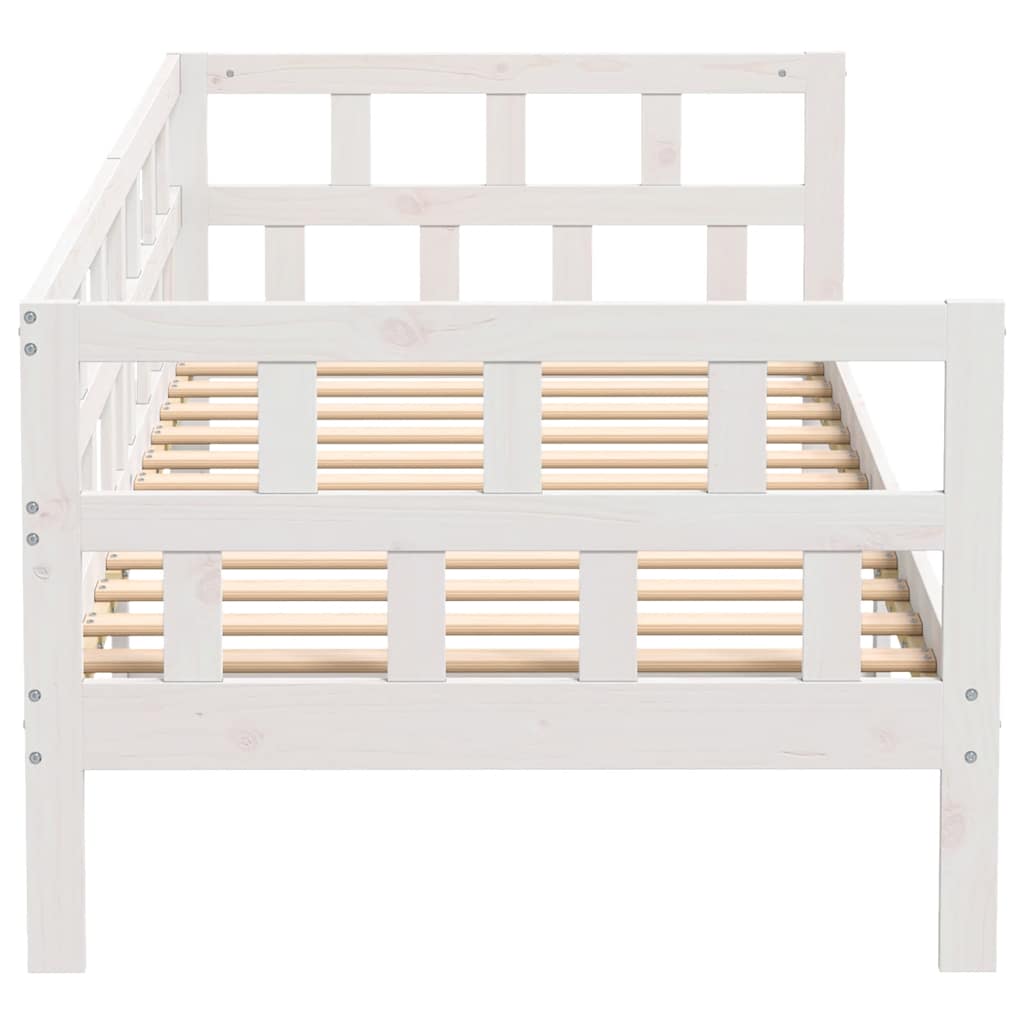 Dormeuse Bianca in Legno Massello di Pino 90x200 cm | homemem39