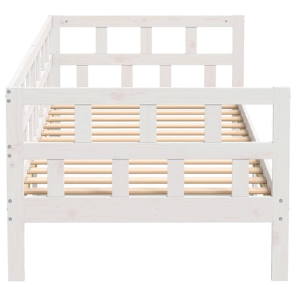 Dormeuse Bianca in Legno Massello di Pino 90x200 cm | homemem39