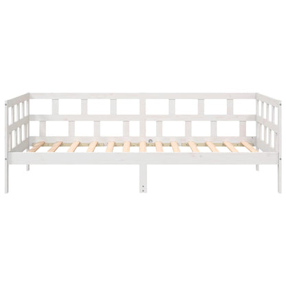 Dormeuse Bianca in Legno Massello di Pino 80x200 cm | homemem39