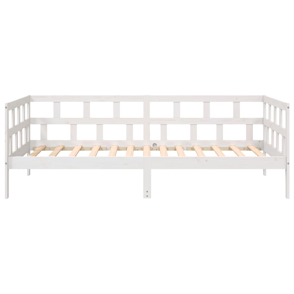 Dormeuse Bianca in Legno Massello di Pino 90x190 cm | homemem39