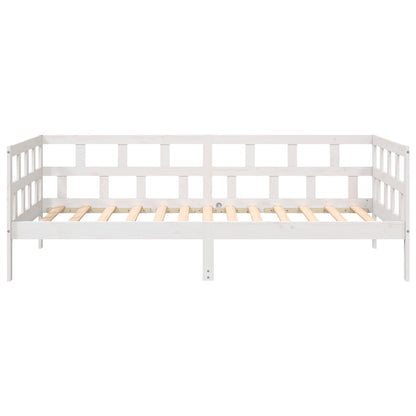 Dormeuse Bianca in Legno Massello di Pino 90x190 cm | homemem39