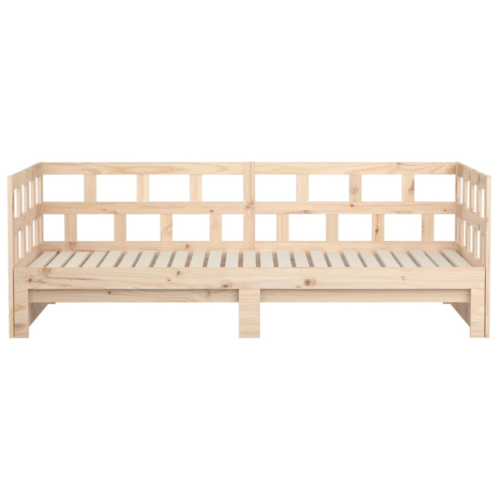 Dormeuse Estraibile Legno Massello Pino 2x(90x200) cm - homemem39