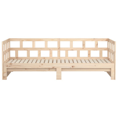 Dormeuse Estraibile Legno Massello Pino 2x(90x200) cm - homemem39