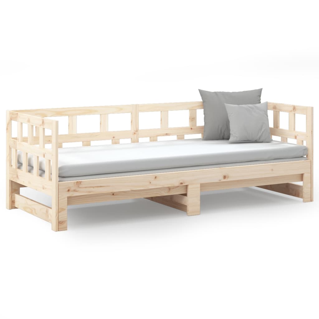 Dormeuse Estraibile in Legno Massello di Pino 2x(80x200) cm | homemem39