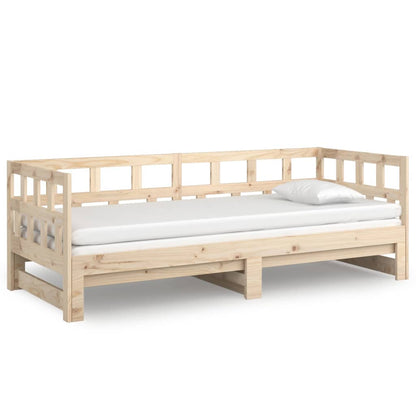 Dormeuse Estraibile in Legno Massello di Pino 2x(80x200) cm | homemem39