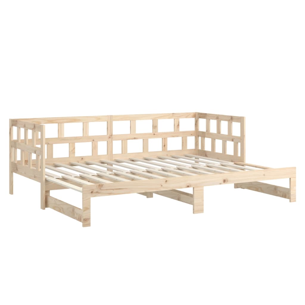 Dormeuse Estraibile in Legno Massello di Pino 2x(80x200) cm | homemem39