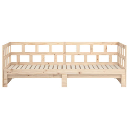 Dormeuse Estraibile in Legno Massello di Pino 2x(80x200) cm | homemem39
