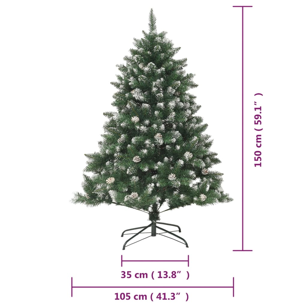 Albero di Natale Artificiale con Base 150 cm PVC