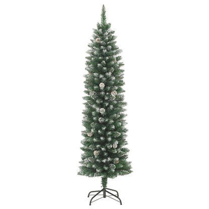 Albero di Natale Artificiale Sottile con Base 150 cm PVC