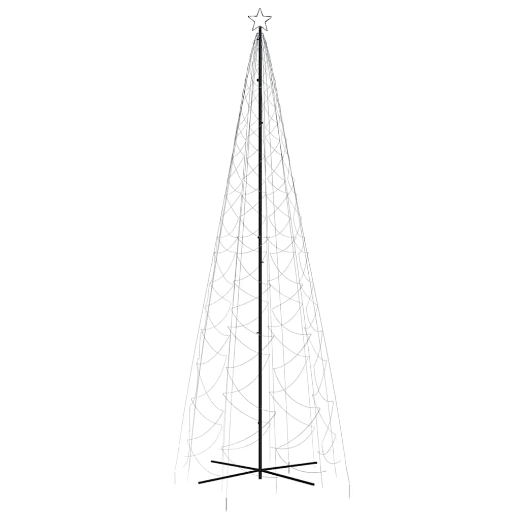 Albero di Natale a Cono Bianco Freddo 1400 LED 160x500 cm - homemem39
