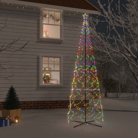 Albero di Natale a Cono Colorato 1400 LED 160x500 cm - homemem39