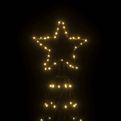 Albero di Natale a Cono Bianco Caldo 1400 LED 160x500 cm - homemem39