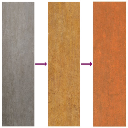 Letto Rialzato da Giardino Ruggine 129x129x77 cm Acciaio Corten - homemem39