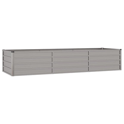 Letto Rialzato da Giardino Ruggine 240x80x45 cm Acciaio Corten - homemem39