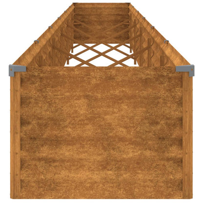Fioriera Rialzata da Giardino 580x50x36 cm in Acciaio Corten - homemem39