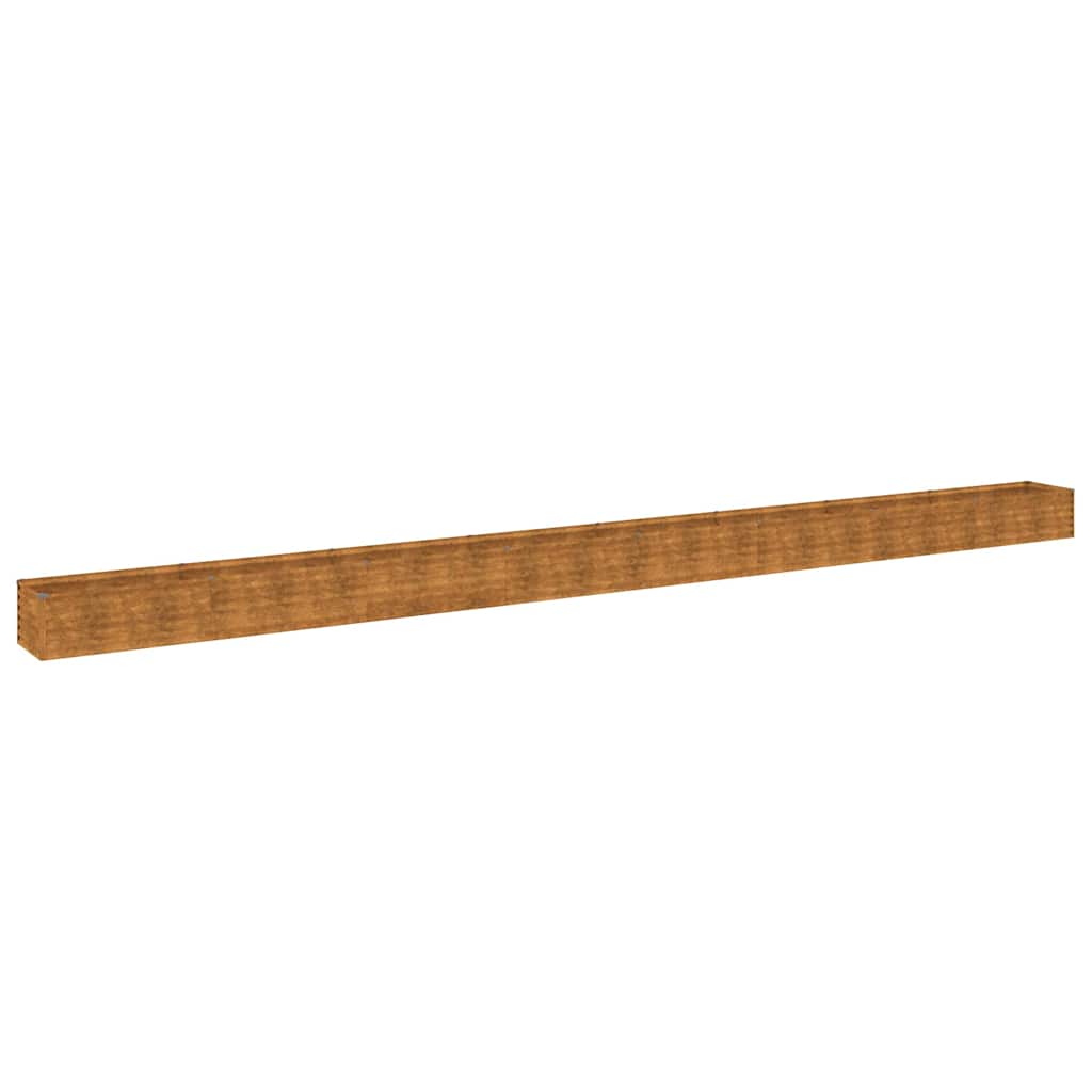 Fioriera Rialzata da Giardino 770x50x36 cm in Acciaio Corten | homemem39
