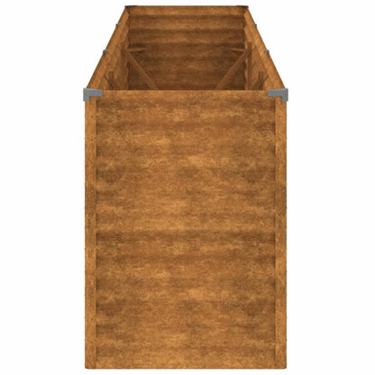 Fioriera Rialzata da Giardino 291x50x69 cm in Acciaio Corten - homemem39
