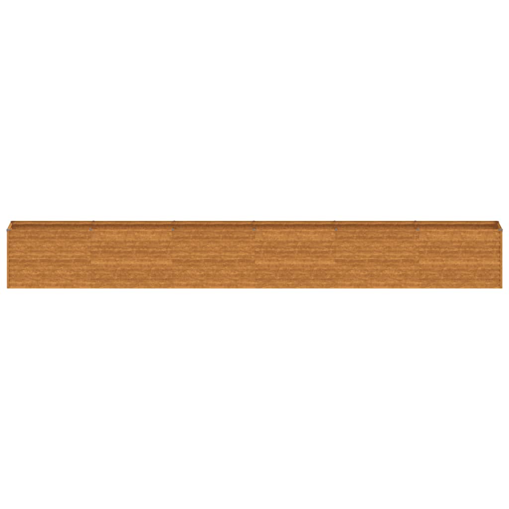 Letto Rialzato da Giardino 578x50x69 cm Acciaio Corten | homemem39