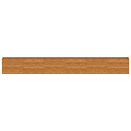Letto Rialzato da Giardino 578x50x69 cm Acciaio Corten | homemem39