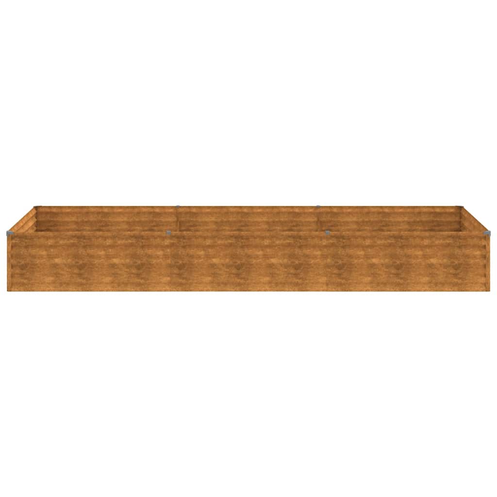 Fioriera Rialzata da Giardino 291x100x36 cm in Acciaio Corten | homemem39