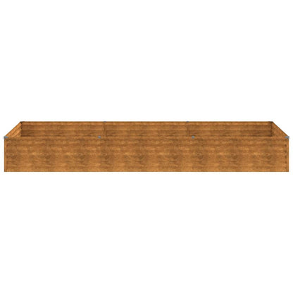 Fioriera Rialzata da Giardino 291x100x36 cm in Acciaio Corten | homemem39