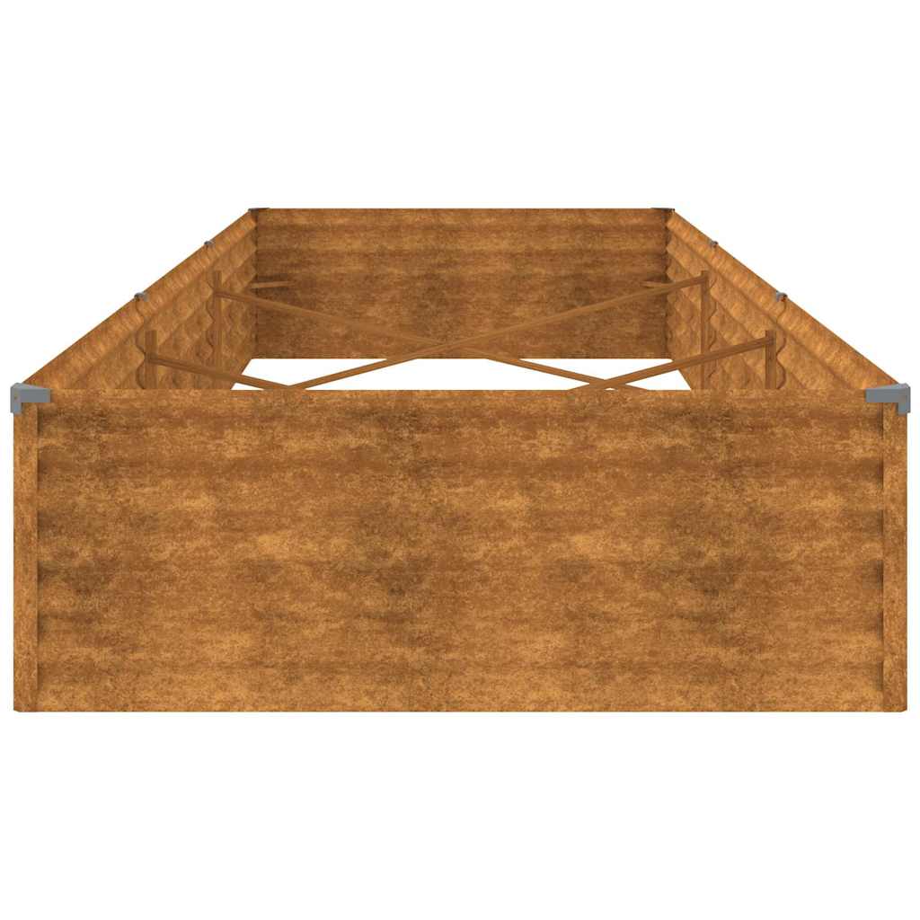 Fioriera Rialzata da Giardino 291x100x36 cm in Acciaio Corten | homemem39