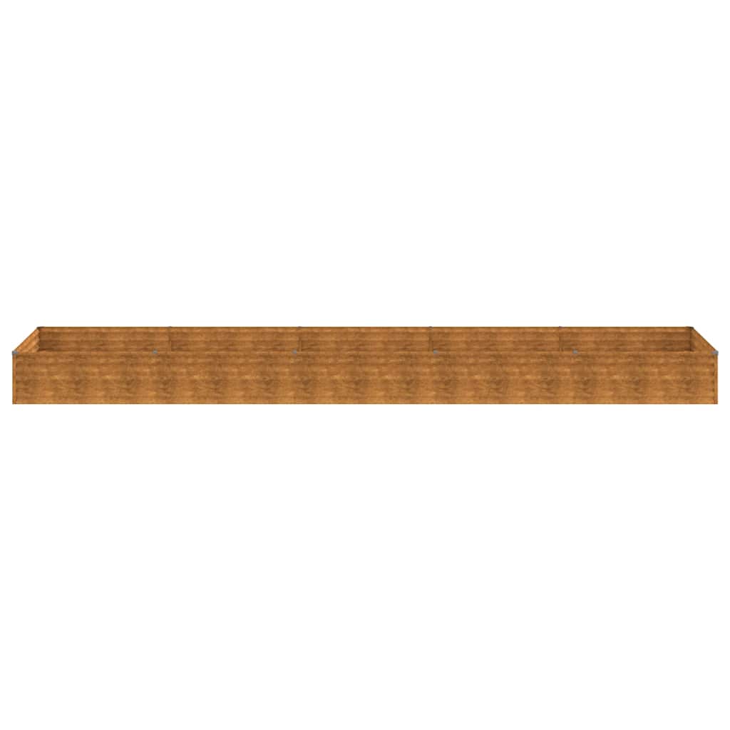 Fioriera Rialzata da Giardino 482x100x36 cm in Acciaio Corten | homemem39