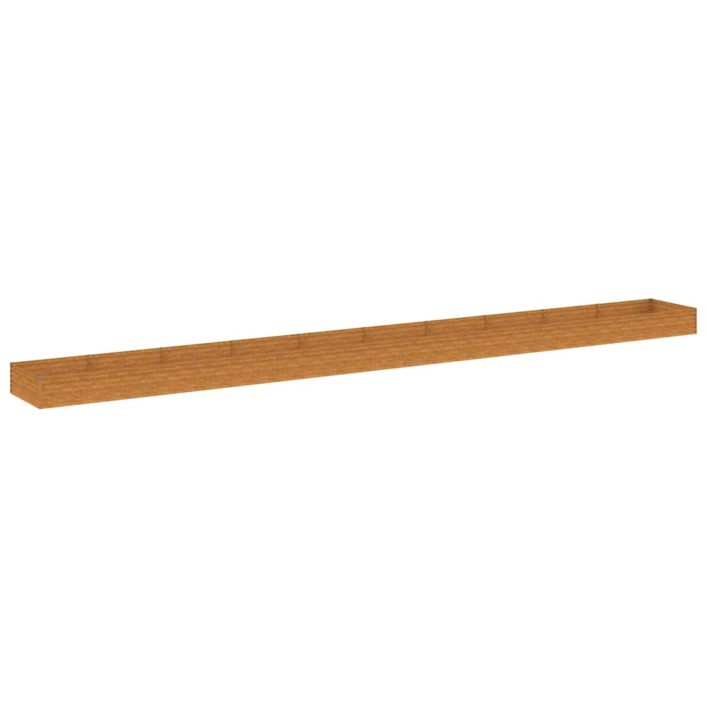 Fioriera Rialzata da Giardino 960x100x36 cm in Acciaio Corten | homemem39