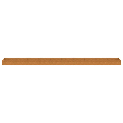 Fioriera Rialzata da Giardino 960x100x36 cm in Acciaio Corten | homemem39